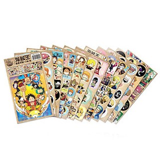 Combo 12 tấm dán ảnh One Piece Đảo Hải Tặc Luffy Mũ Rơm