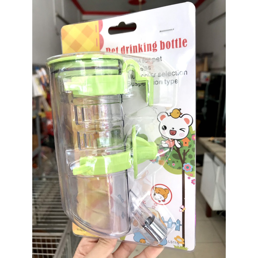 Bình nước gắn chuồng cho chó, mèo