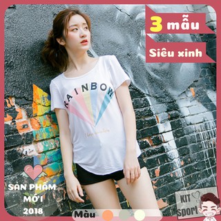 Áo tập gym nữ Rainbow New (Áo thun nữ) II Việt Nam