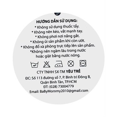 Tã dán trắng Babymommy size S (cho bé 4 - 8kg) - màu ngẫu nhiên