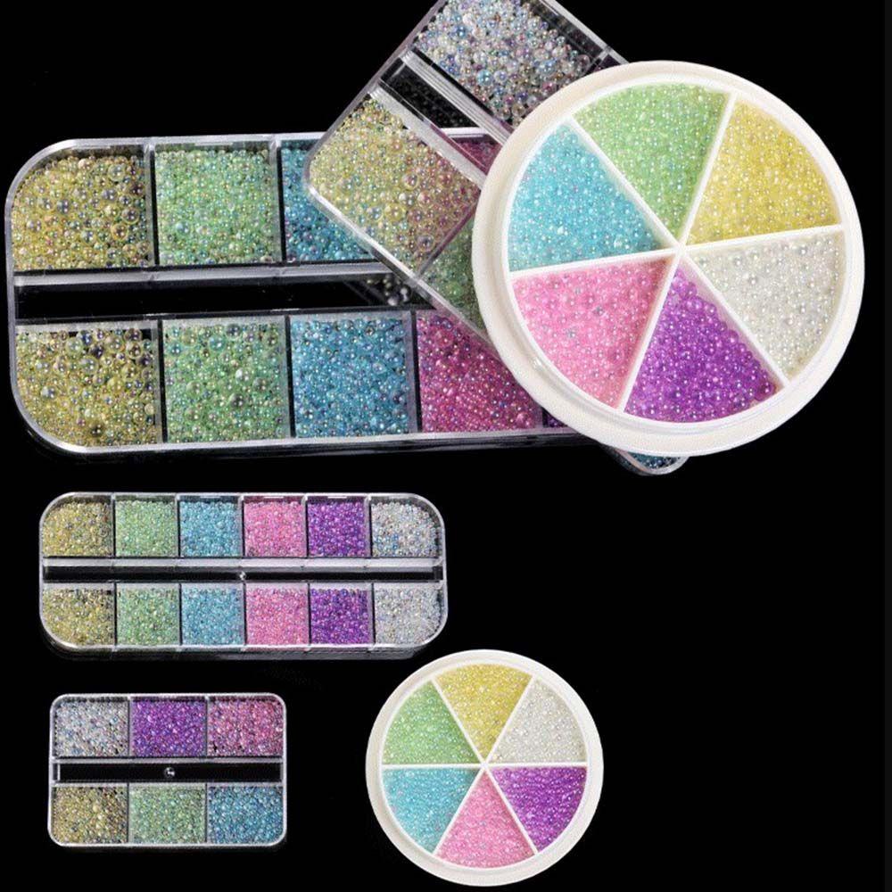 Hạt Nhựa Nhỏ Nhiều Màu Không Xốp Trang Trí Móng Tay Thời Trang|Phụ Kiện Trang Trí Móng Tay Xinh Xắn