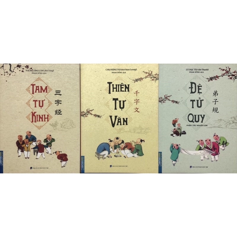 Sách - Combo 3 cuốn Tam Tự Kinh + Thiên Tự Văn + Đệ Tử Quy