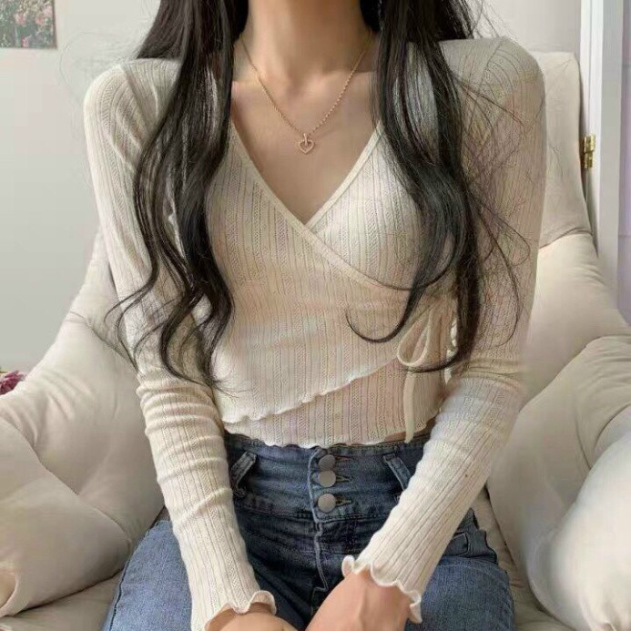 Croptop Nữ Chất thun gân kiểu dáng Ulzzang