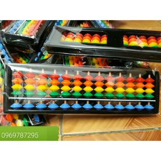 Bàn tính gẩy 13 cột bẩy sắc cầu vồng