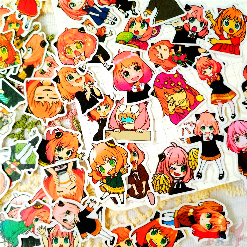 ★★★ Gián điệp×FAMILY. Sticker Dán Trang Trí Nhật Ký Mini Anya Q-1 ★★★ Bộ 60 Sticker Dán Trang Trí Album Thời Trang