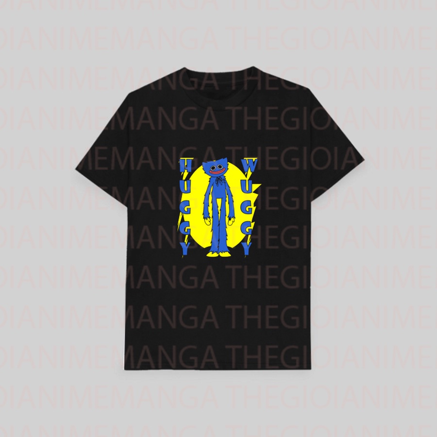 Áo thun phông đen in hình game POPPY PLAYTIME thời trang nam nữ chất đẹp