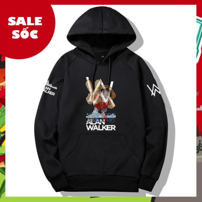 SALE- Áo Alan Walker hoodie dài tay mũ trùm đầu - áo siêu HOT
