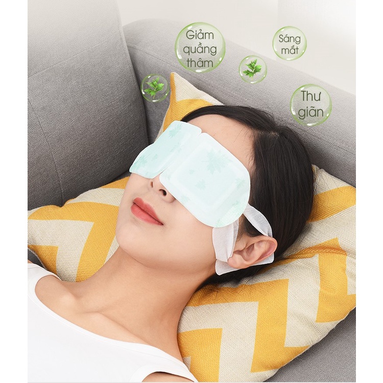 MIẾNG ĐẮP MẮT TINH CHẤT NGẢI CỨU chống mắt thâm, đắp mắt thư giãn, mát mắt tinh chất ngải cứu