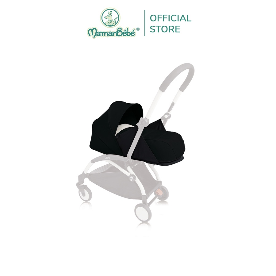 Bộ màn chụp và đệm xe đẩy BABYZEN YOYO 0+ Đen