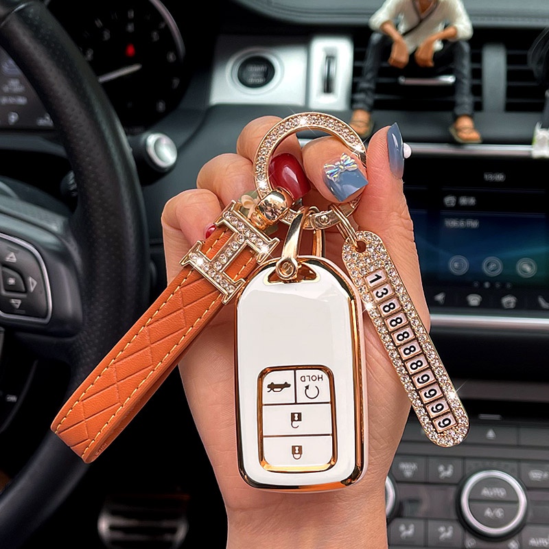 BAO CHÌA KHOÁ Ô TÔ CHO XE HONDA CRV HRV Civic City Brio Jazz Vỏ Bảo Vệ Chìa Khóa Điều Khiển Từ Xa Cho Xe Hơi Honda Civic City Accord CRV CR-V XR-V