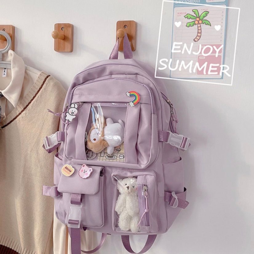 🌹 Balo Ulzzang đi học 2 túi trong xinh xắn siêu ciu 🍀🌈 Hàng có sẵn 🎋