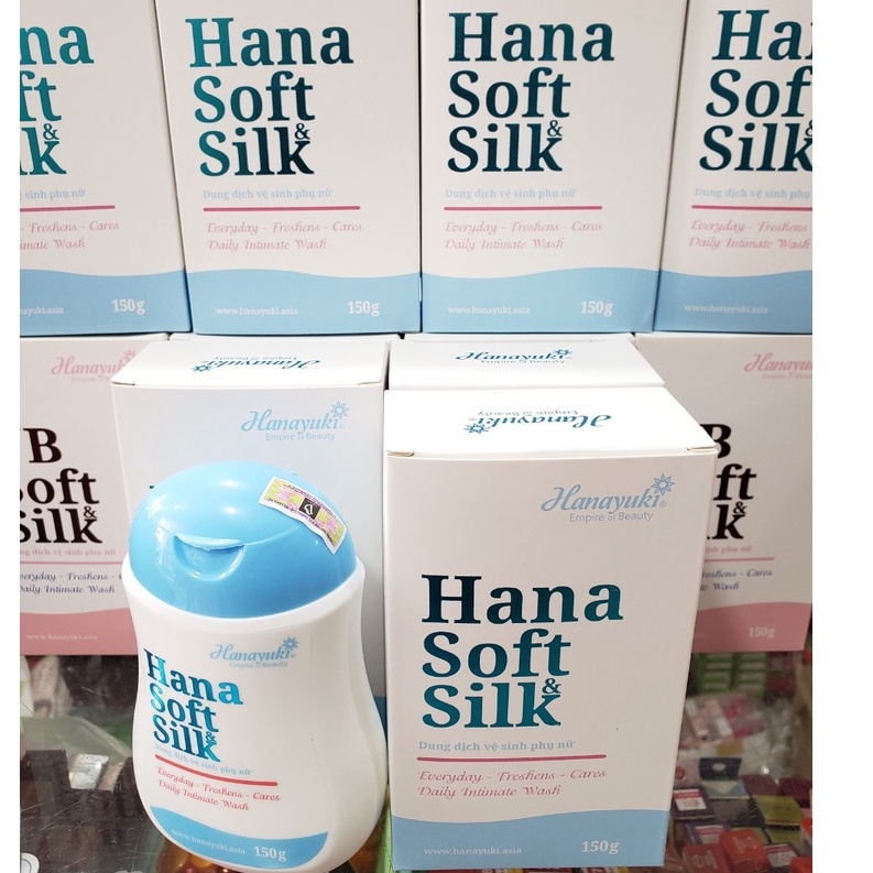 Dung dịch vệ sinh Hanayuki Soft&amp;Silk siêu se khít , khử mùi 150g