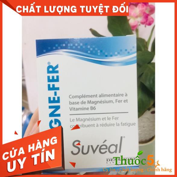 [GIÁ GỐC] Suveal Magne Fer bổ sung Magie, Vitamin B6 và Sắt cho bà bầu hộp 30 viên