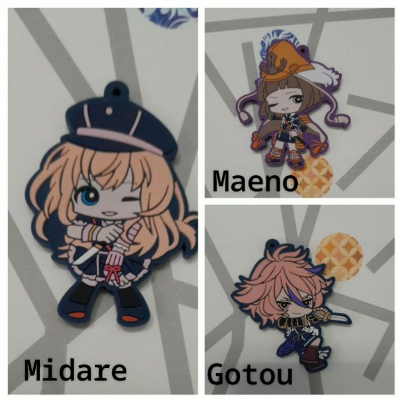 Đồng giá 30k/ 1 bé móc khóa nhựa dẻo Touken Ranbu