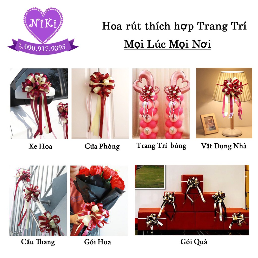 *HOA RÚT TRANG TRÍ XE HOA- ĐỒ DÙNG TRONG NHÀ