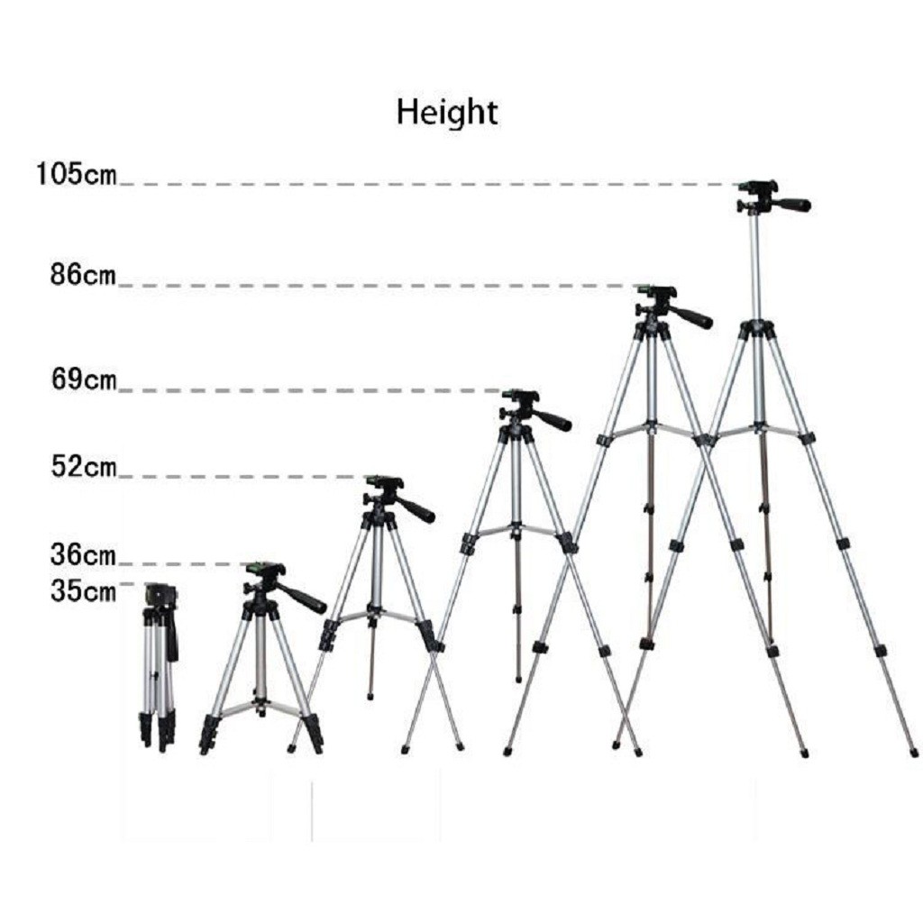 Tripod Giá Đỡ Điện Thoại ⚡ Giá Đỡ Chụp Ảnh Điện Thoại Tripod 3 Chân 3110 Tặng Kèm 1 Kẹp Điện Thoại - Tuấn Case 75