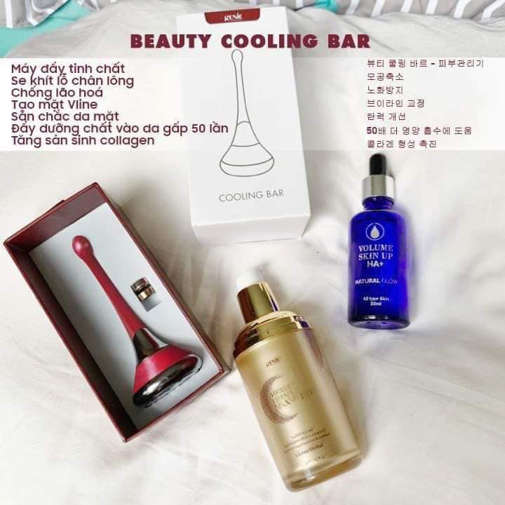 MÁY ĐẨY TINH CHẤT GENIE COOLING BAR NHẬP KHẨU CHÍNH HÃNG - GIÚP SĂN CHẮC DA MẶT, TĂNG SẢN SINH COLLAGEN, CHỐNG LÃO HÓA