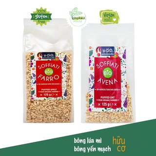 Bỏng yến mạch, bỏng lúa mì hữu cơ Sottolestelle  125g