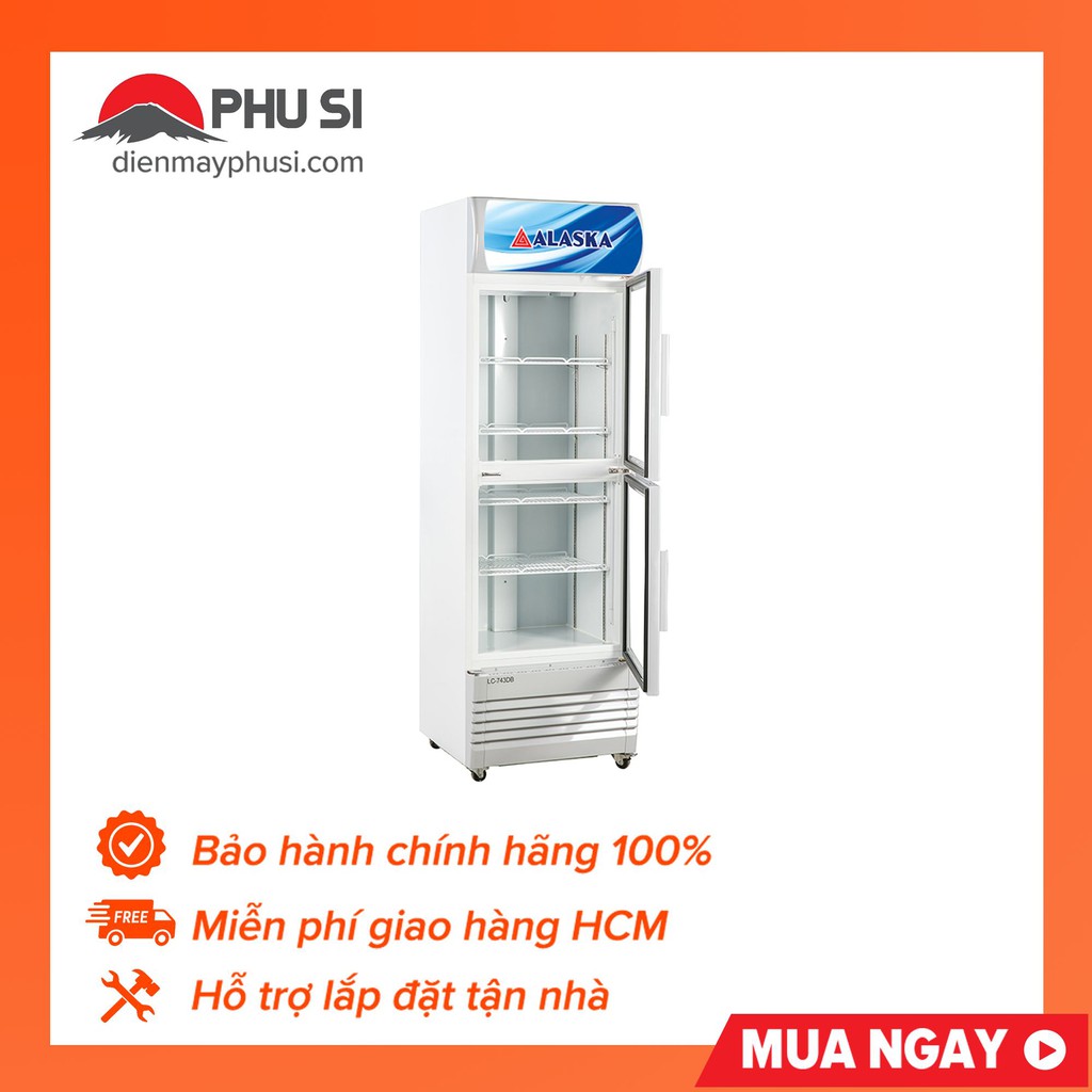 [Mã ELMS5TR giảm 5% đơn 5TR] [Chỉ giao HCM] Tủ Mát Alaska 450 Lít LC-743DB