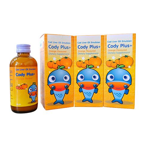 CODY PLUS+ ORANGE FLAVOURED – Hỗ trợ phát triển não bộ, cải thiện thị lực (120ml)