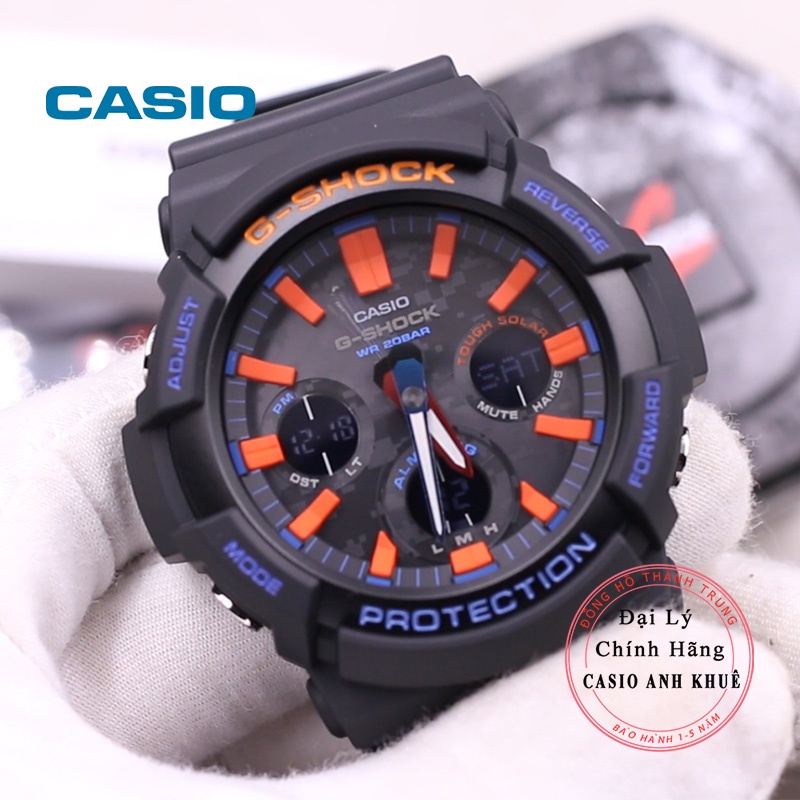 Đồng hồ Nam Casio G-Shock GAS-100CT-1ADR năng lượng mặt trời