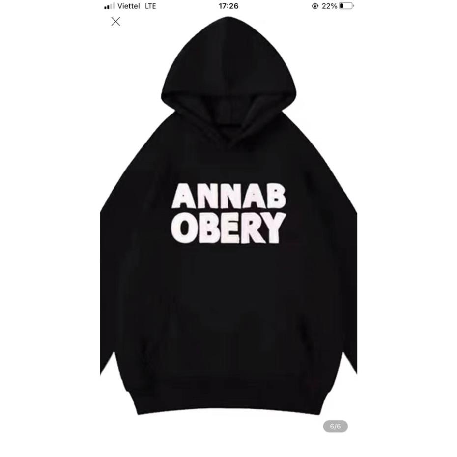 Áo hoodie ANNAB siêu hot, chất nỉ ngoại Form rộng cánh dơi trùm mông hàng mũ 2 lớp to đẹp hình in sắc nét