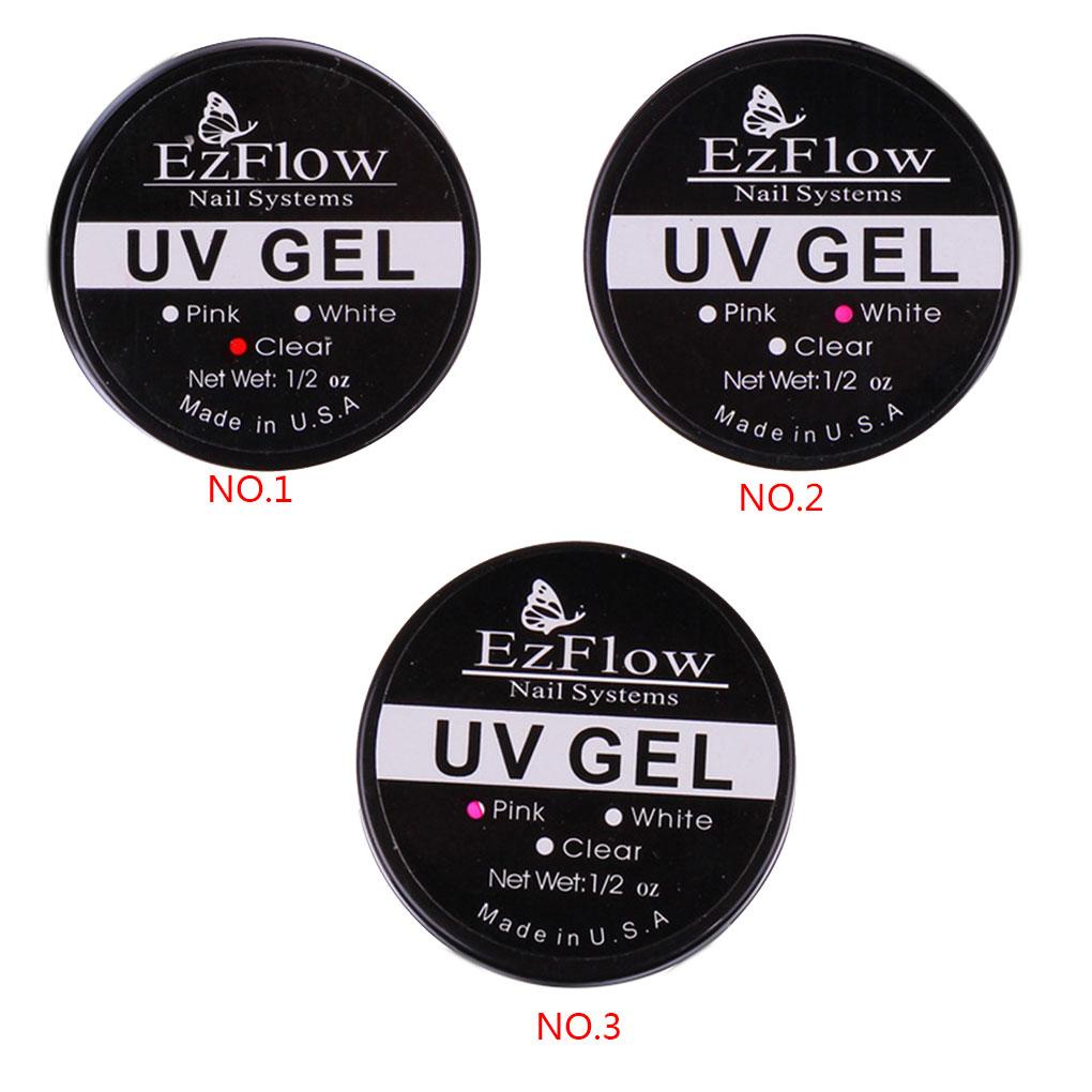 Gel Poly Trong Suốt Màu Hồng Pha Lê UV Đắp Móng Nhanh Chóng