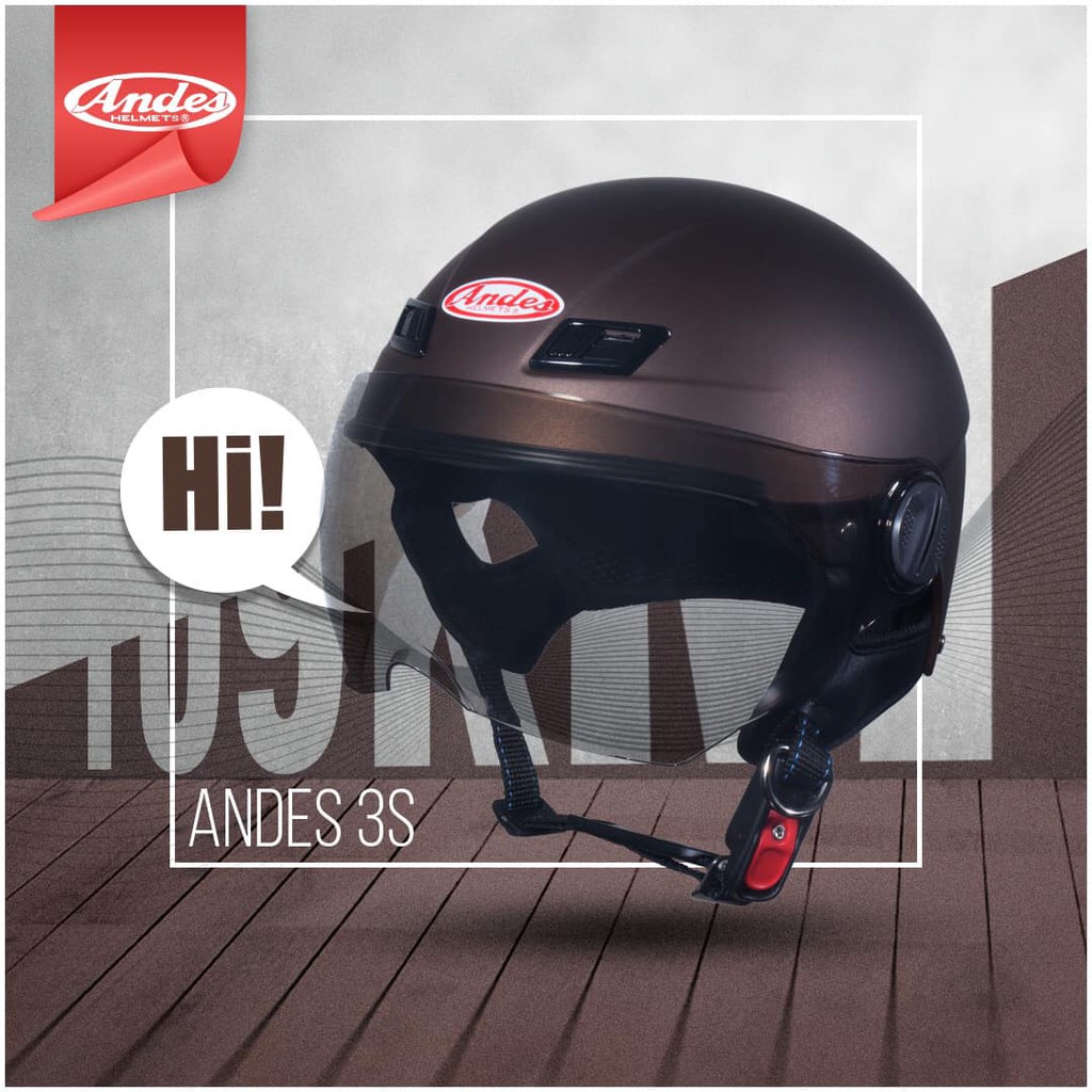 Nón bảo hiểm có kính cho Nam size lớn Andes 109K GIÁ SỈ