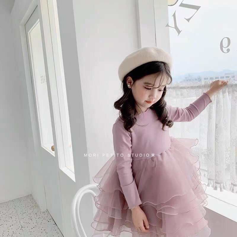 VÁY HỒNG BABY CÔNG CHÚA CHO BG