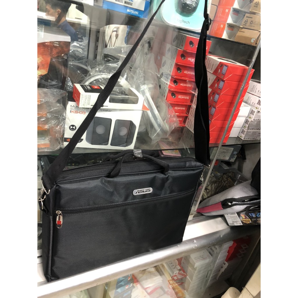 Cặp Laptop Các Hiệu ASUS, HP, DELL   -  Bảo Vệ Toàn Diện Cho Laptop Của Bạn, ĐEN TRƠN