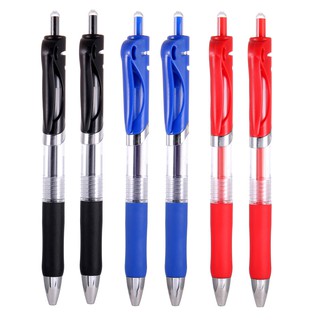 1 Bút Mực Gel Đen / Đỏ / Xanh Cỡ Lớn Ngòi 0.5mm Có Thể Thu Gọn Tiện Dụng Cho Văn Phòng /
