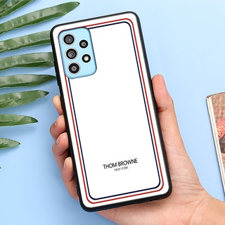 Ốp lưng Samsung Galaxy A32, A52, A52s, A72 (4G & 5G) - Thom Browne edition - Chất liệu kính cường lực