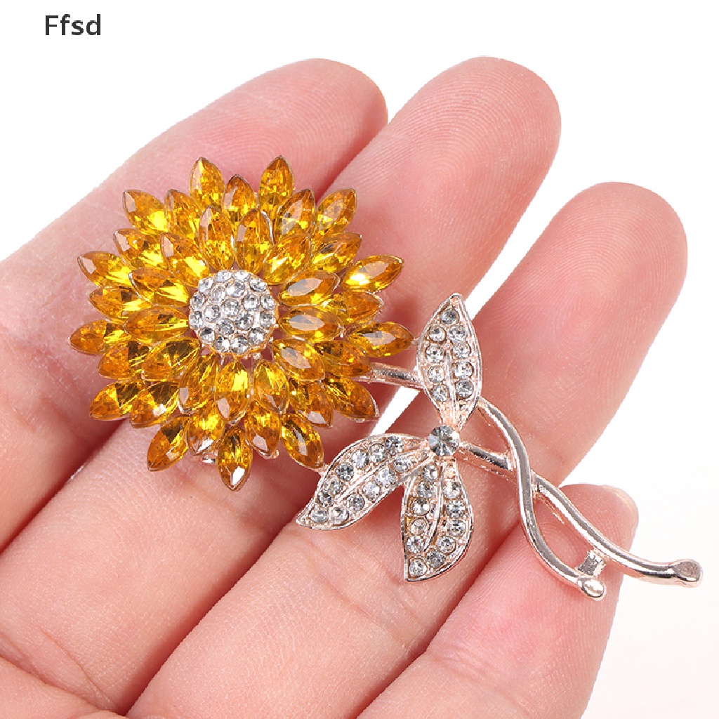 1 Ghim Cài Áo Hình Hoa Hướng Dương Thời Trang