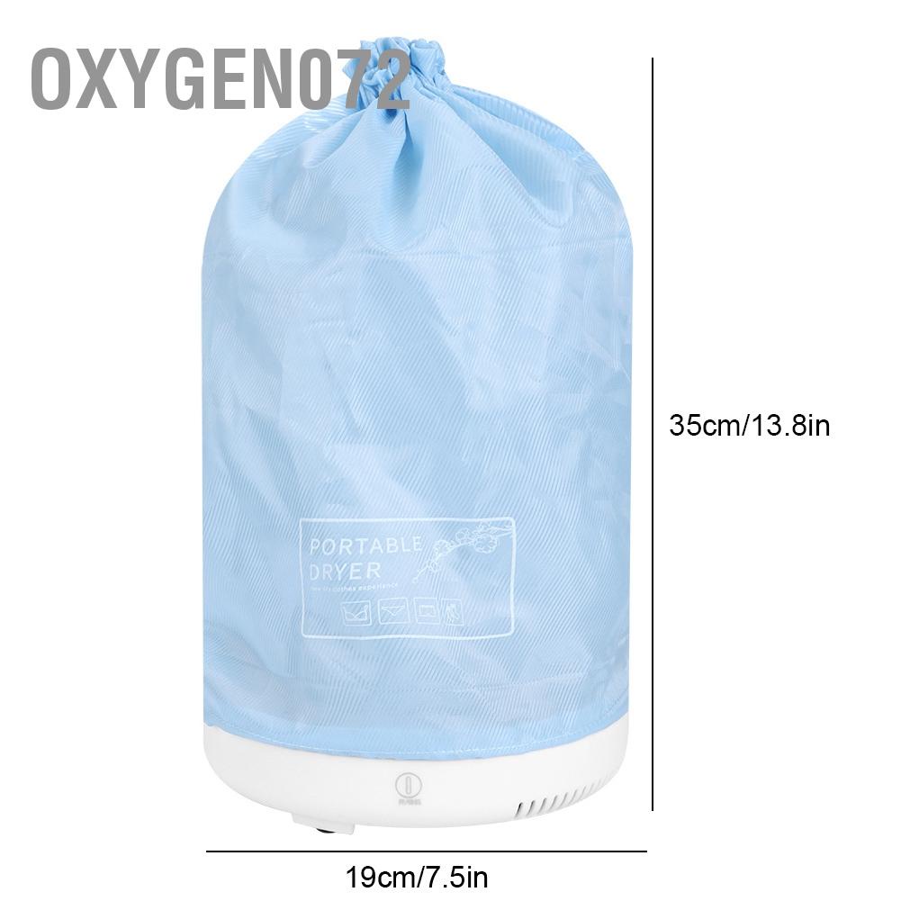 � Oxygen072 Túi sấy quần áo gia đình xách tay Máy sấy điện gấp mini cho du lịch CN 220V