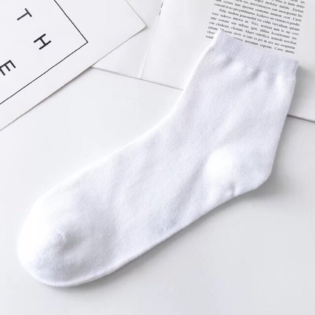 Tất nữ trơn cổ cao