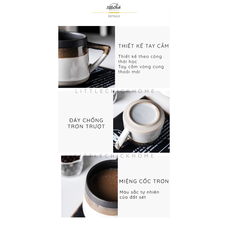 Ly sứ cốc gốm sứ văn phòng chất lượng cao dung tích lớn