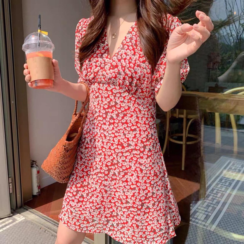 ĐẦM HOA ĐẮP CHÉO TAY