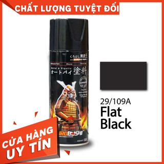 SƠN SAMURAI KUROBUSHI MÀU ĐEN PHẲNG/NHÁM/MỜ TIÊU CHUẨN (109A)