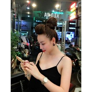 Combo mái phồng và búi dài cao cấp