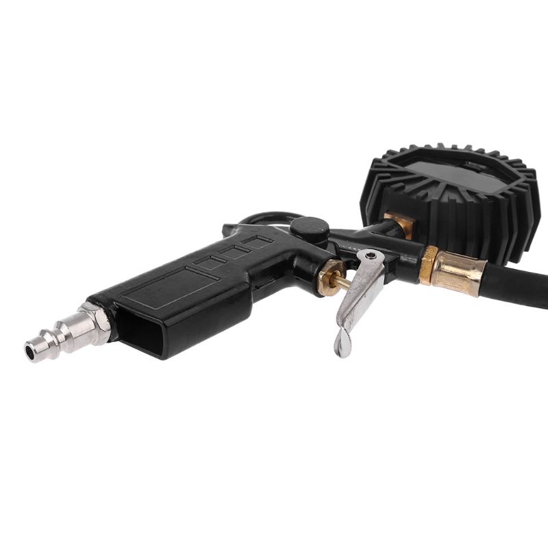 Máy Bơm Lốp Xe Hơi / Xe Tải Có Đồng Hồ Đo Áp Suất Không Khí 200 Psi
