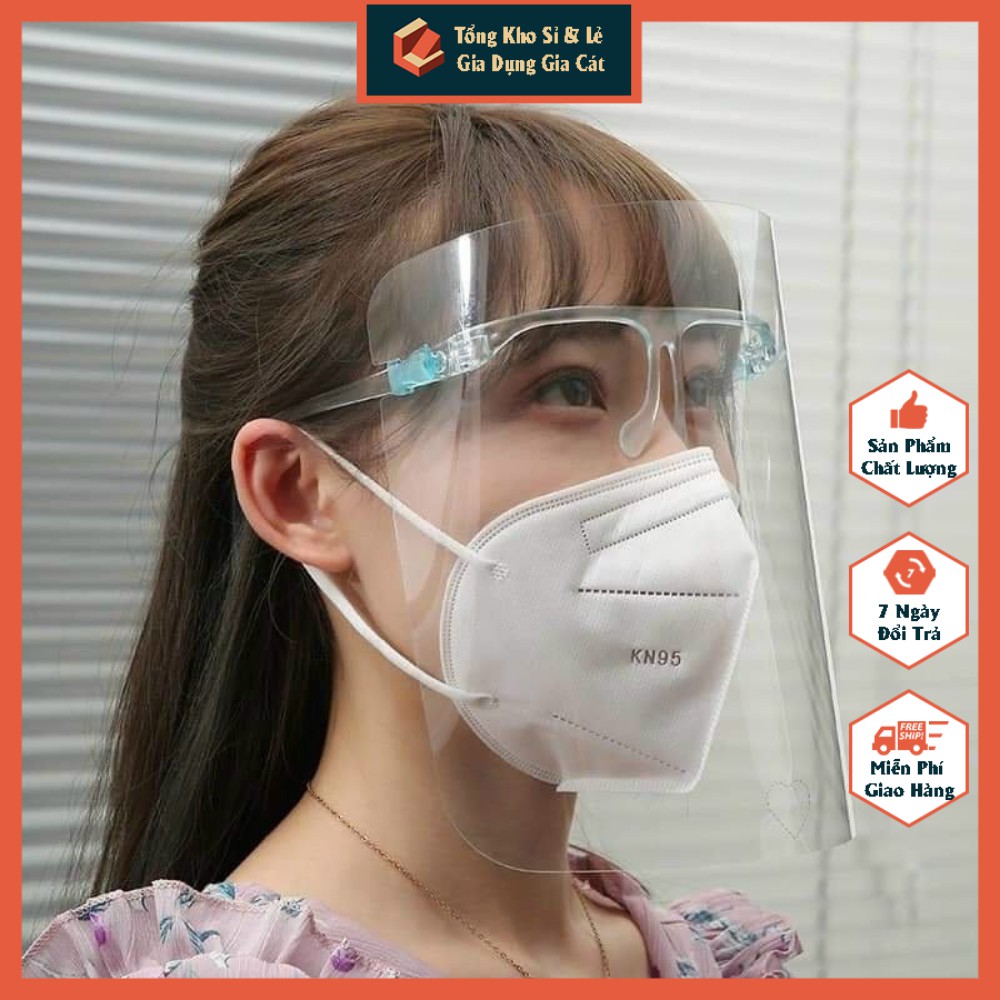 Kính chống giọt bắn phòng dịch FACE SHIELD trong suốt an toàn không mờ, kính chắn giọt bắn trẻ em,người lớn,giảm độc hại | BigBuy360 - bigbuy360.vn