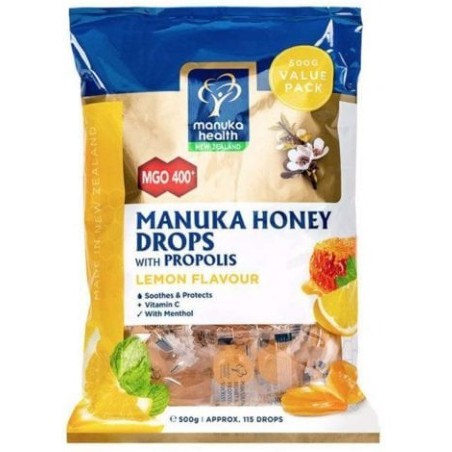 HSD 2023 Kẹo Mật ong MANUKA New Zealand Manuka Health Honey Mật ong Úc ho đau họng cảm cúm UMF Kfactor MGO 400+ 115v 15v