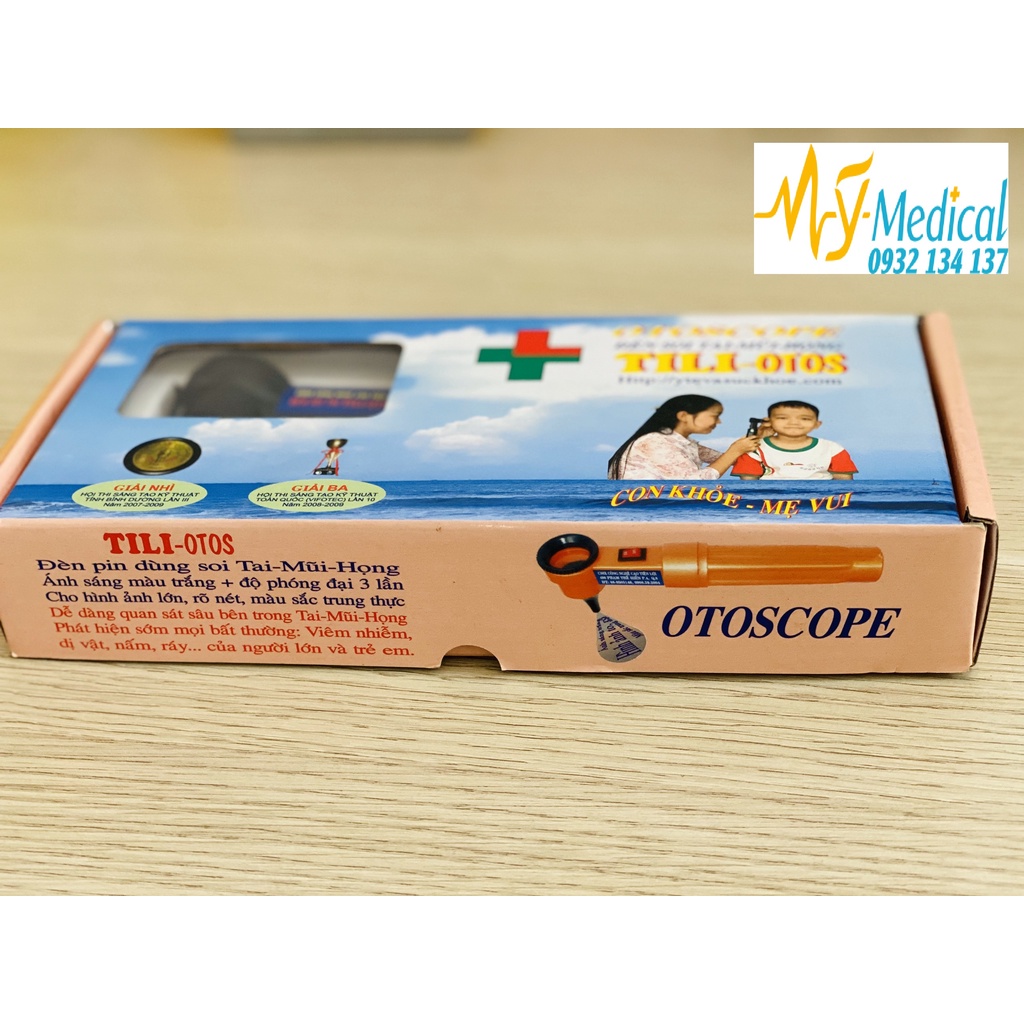 Đèn Soi Tai Mũi Họng Tili Otos + 1 Đôi Pin