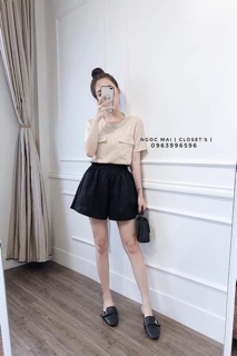 Quần sooc lụa Quảng Châu