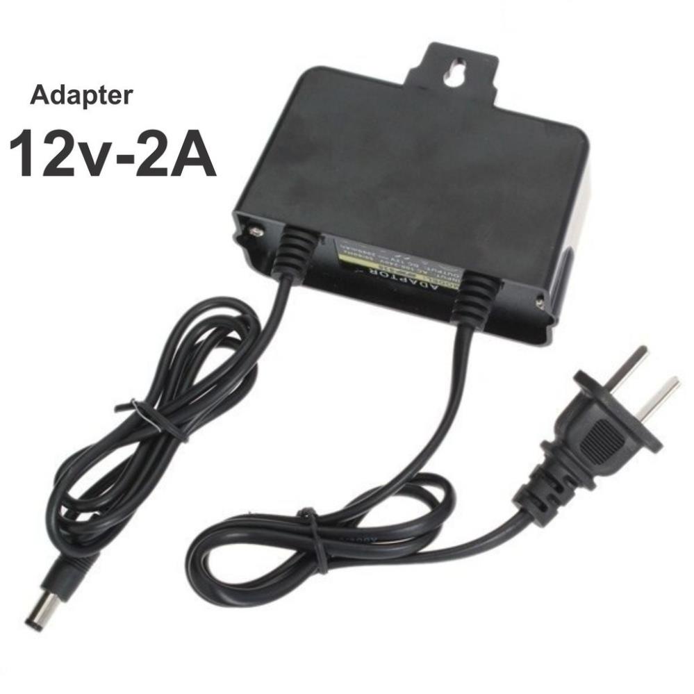 Nguồn Adapter 12V - 2A ngoài trời LOẠI TỐT có móc treo - adapter12v2a