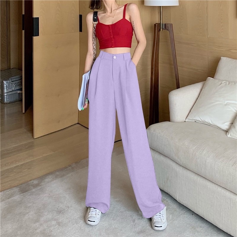 Quần ống rộng culottes xuông dài 100cm siêu Hot