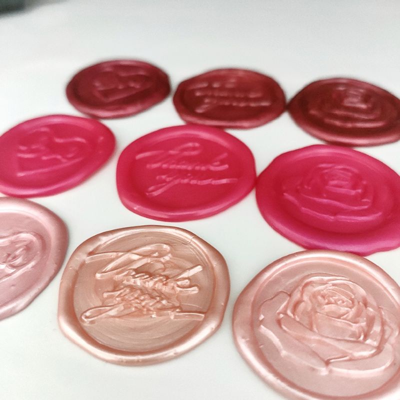 DẤU SÁP Wax Seal - ROSE Style (100% hàng thủ công) niêm phong bao thư, thiệp cưới , bao bì sản phẩm