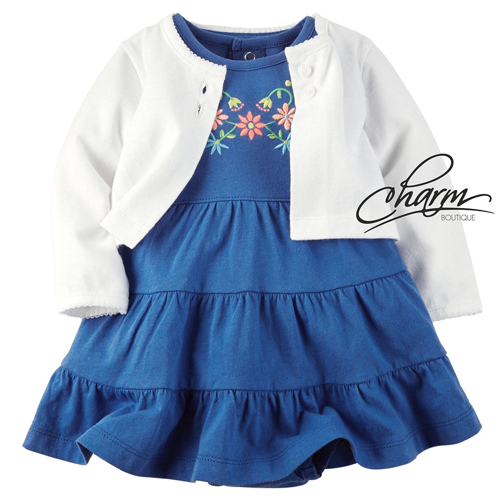 Váy Cho Bé Gái, Đầm Bé Gái Thun CARTER'S Chính Hãng