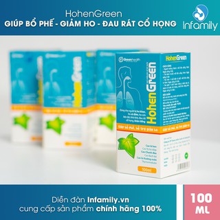 Giảm ho nhanh chóng Hohen Green - Bổ phế, giảm ho, giảm đờm, viêm phế quản & hen suyễn - Miễn phí ship toàn quốc