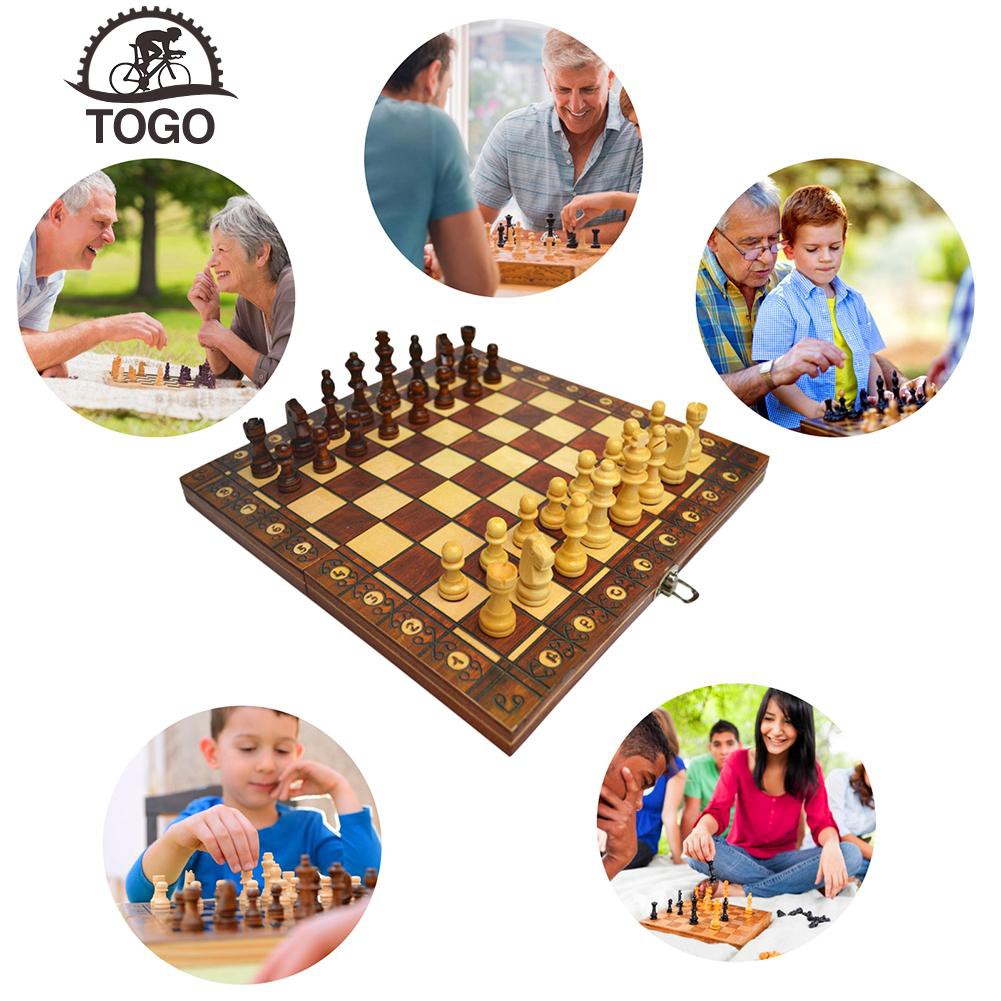 [TOGO]International Chess 3 in 1 Folding Table Family Party Board Game Puzzle Toy